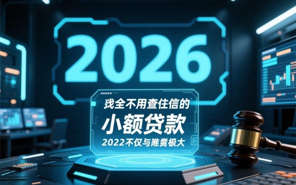 2026不用查征信的小额贷款靠谱吗，哪里可以申请不用查征信