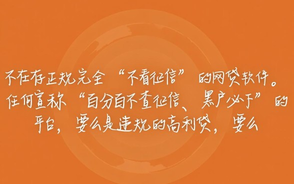 哪些网贷不看征信的有哪些软件，不看征信的网贷口子有哪些