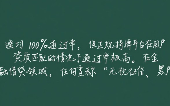 借钱正规的平台100%能借到吗？哪个平台容易下款？