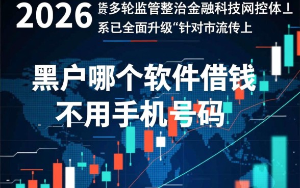 黑户哪个软件借钱不用手机号码，2026秒下款口子有哪些