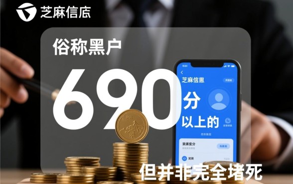 黑户芝麻分690以上能贷款吗，黑户贷款口子哪里有