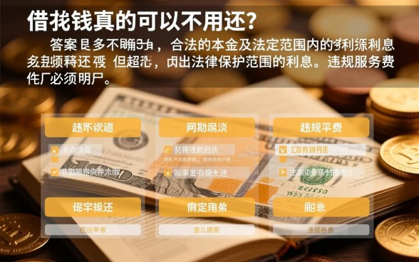 网贷上借的钱真的可以不用还吗，网贷不还会怎么样？