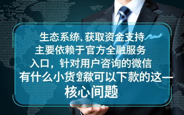 微信有什么小额贷款可以下款的，哪个容易通过秒下款