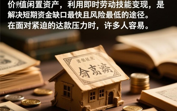 除了贷款怎么能快速弄到钱还款