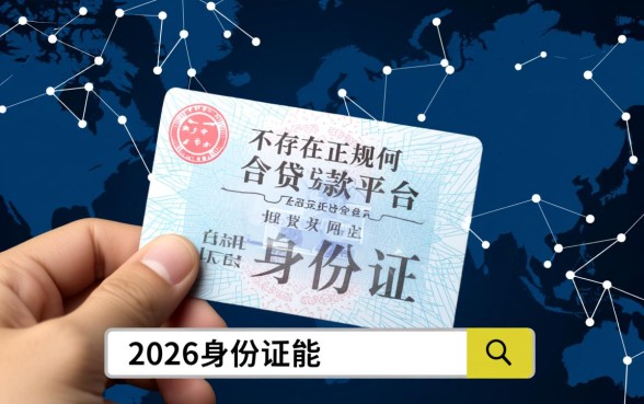2026身份证能贷款的app有哪些，2026身份证能下款吗？