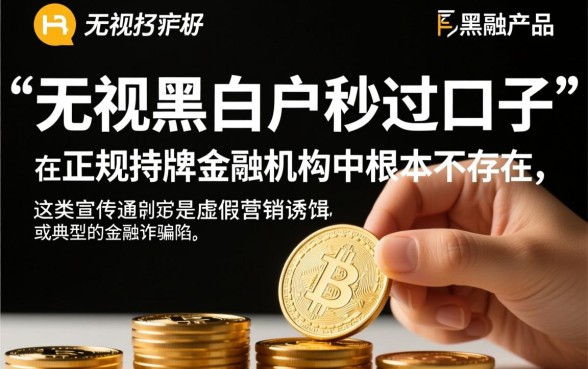 无视黑白户秒过口子真的有吗，2026不查征信黑户哪里能借钱？