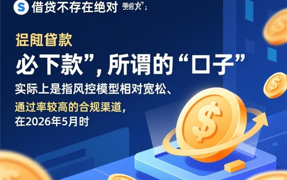 2026年5月必下款的口子是真的吗，2026年5月必下款的口子怎么申请