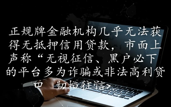 黑户能贷的网贷平台有哪些，黑户必下款口子有哪些