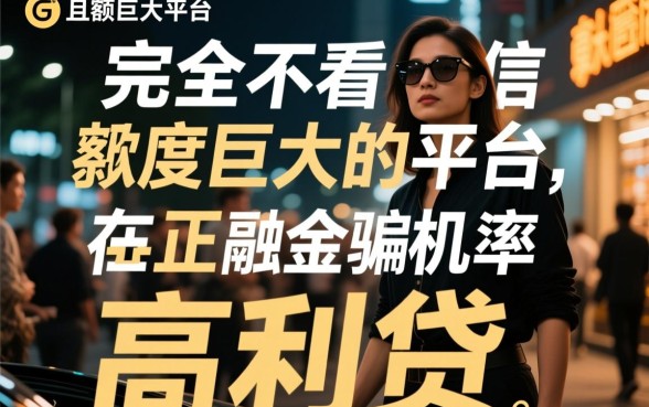 不看征信能借大额吗，负债高哪个平台额度高？