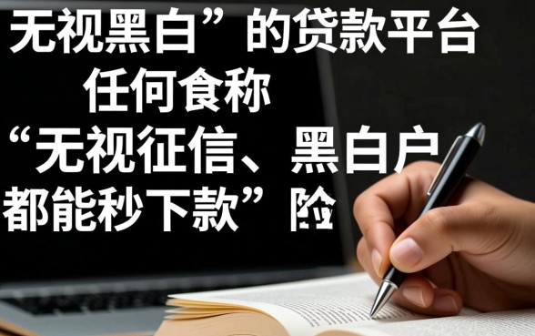 哪些无视黑白贷款快的平台可靠