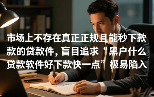 黑户什么贷款软件好下款快一点，黑户秒下款口子有哪些