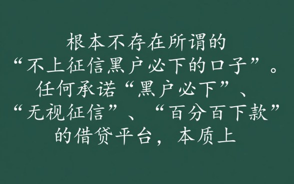 不上征信黑户必下的口子有吗，2026最新黑户能下款的口子有哪些