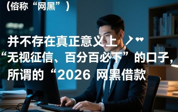 2026网黑借款必下的口子有哪些，网黑怎么借钱容易下款