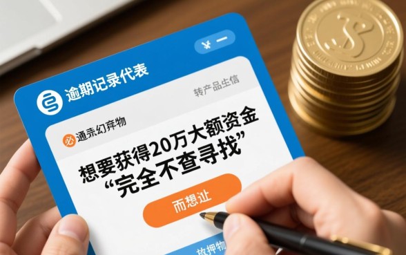 征信有逾期不查征信能贷款20万吗，哪里可以借？