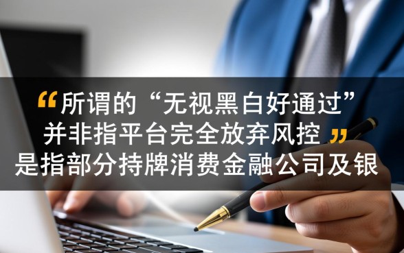 这几口子平台无视黑白好通过吗，必下款口子有哪些