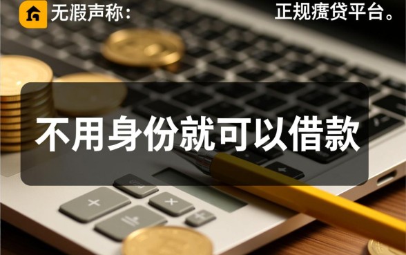 哪个平台不用身份就可以借款的，不用身份证怎么借钱？