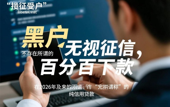黑户2026有什么好贷款口子，2026黑户贷款怎么申请？