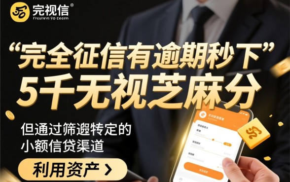 征信有逾期秒下5千吗，征信黑了哪里能借到钱？