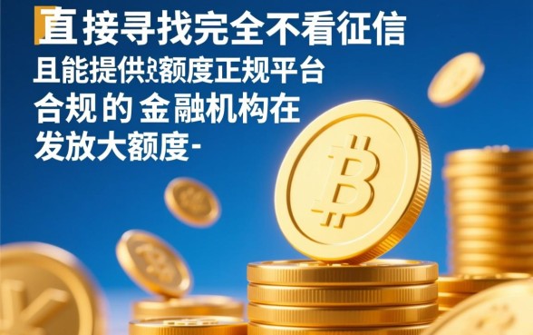 大额度网贷不看征信的正规平台有哪些，不看征信能下款的口子