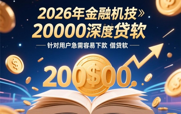 容易下款20000的借贷软件有哪些，哪个下款最快