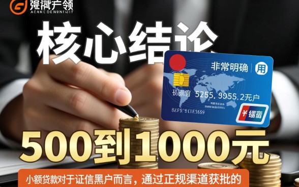 500-1000小额贷款黑户能下款吗，黑户怎么借钱秒下款？