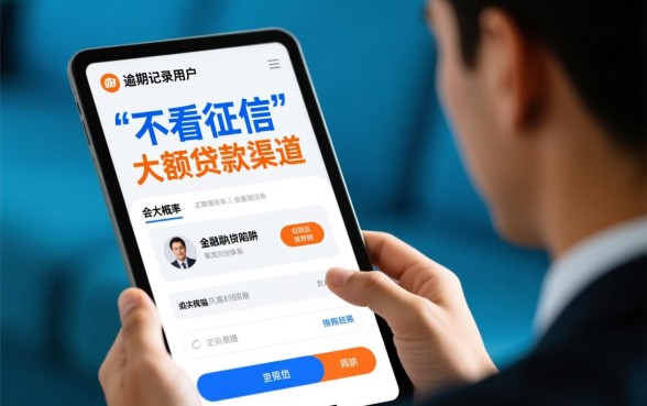 征信有逾期大额怎么借，不看征信的贷款哪里能下款？