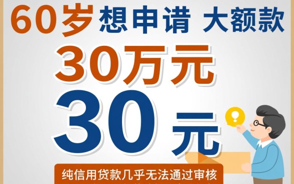哪个平台60岁可以借款30万，60岁还能贷到30万吗？