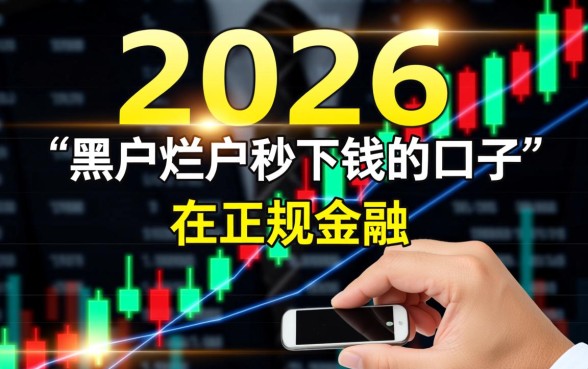 黑户烂户秒下钱的口子不存在吗，黑户真的能下款吗？