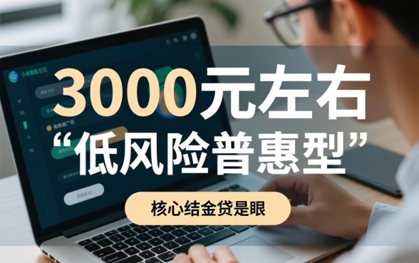3000左右贷款必下的口子有哪些？哪个平台靠谱？