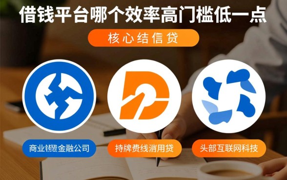 借钱平台哪个效率高门槛低一点，正规网贷哪个容易通过？