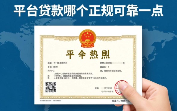 网络平台贷款哪个正规可靠一点，2026放款快利息低
