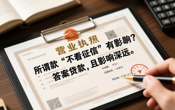 营业执照借款不看征信有影响吗，不看征信贷款利息高吗