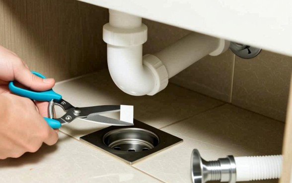 下水管剪口子会漏水吗，能在地漏的下水管剪一个口子吗