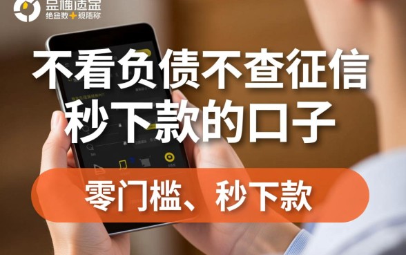 不看负债不查征信秒下款的口子