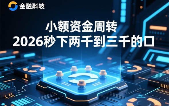 2026秒下两千到三千的口子靠谱吗，哪里能借到