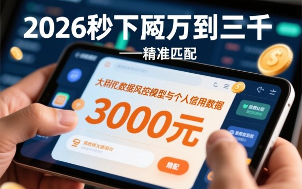 2026秒下两千到三千的口子靠谱吗，哪里能借到钱？