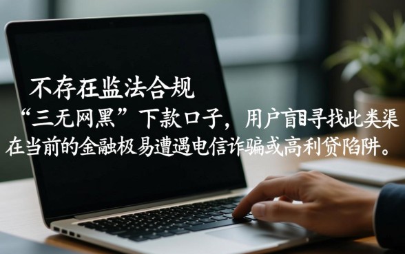 最新三无网黑能下款的口子有吗，2026网黑必下款怎么申请