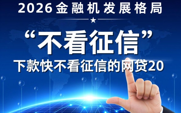 2026下款快不看征信的网贷有哪些，不看征信网贷安全吗