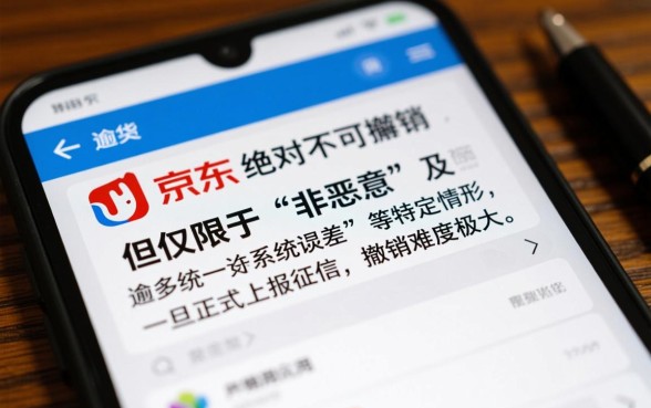 京东白条逾期是不能撤销吗