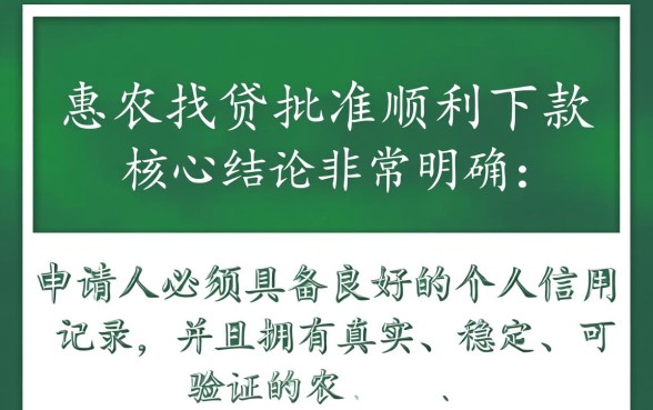 惠农e贷需要什么条件好下款吗，惠农e贷申请条件有哪些