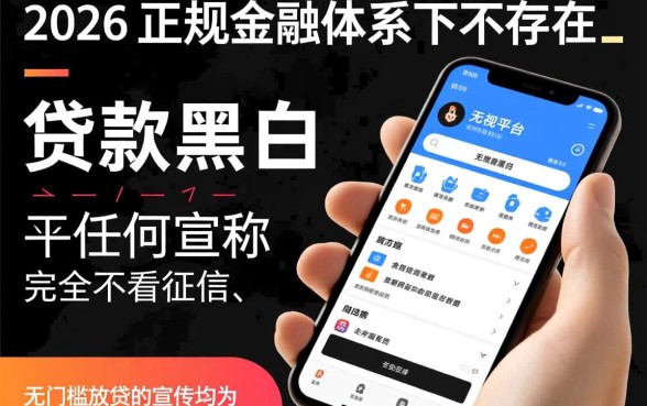 2026年无视黑白的贷款平台有哪些，哪里能下款