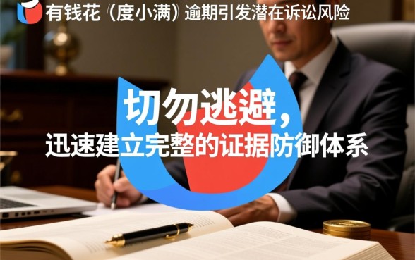 有钱花逾期被起诉怎么办，需要准备什么资料？