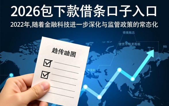 2026包下款的借条口子入口在哪里，有哪些靠谱的？