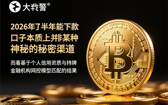 2026年下半年能下款的口子有哪些，怎么申请容易下款？