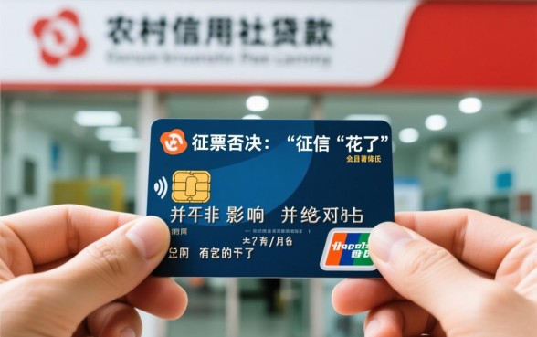 征信花了去农村信用社有影响吗，还能贷款吗？