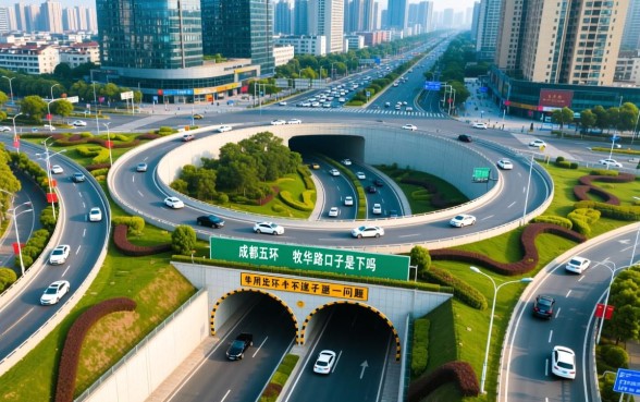 成都五环的牧华路口子是下穿吗，成都五环牧华路怎么走？