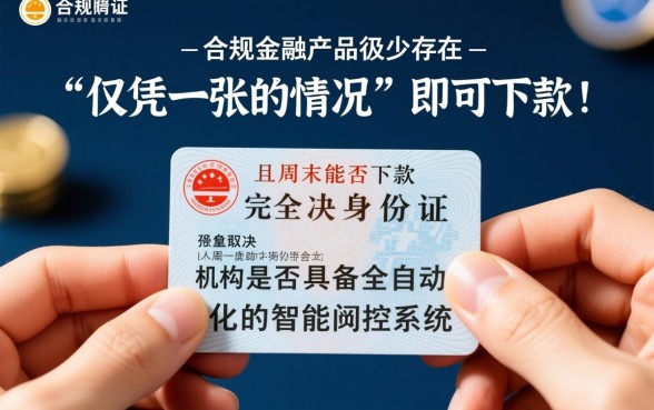 周末能下款的只要身份证的口子有哪些，真的能下款吗？