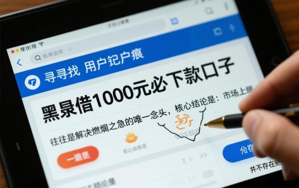 黑户借1000元必下款口子有哪些，哪里能借到不用查征信？