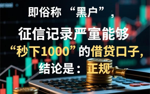 黑户秒下1000的口子有什么，哪里可以借到钱？