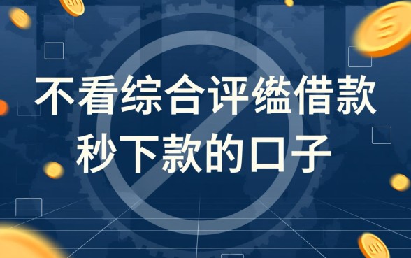 不看综合评分借款秒下款的口子有哪些，真的有不用审核的吗？